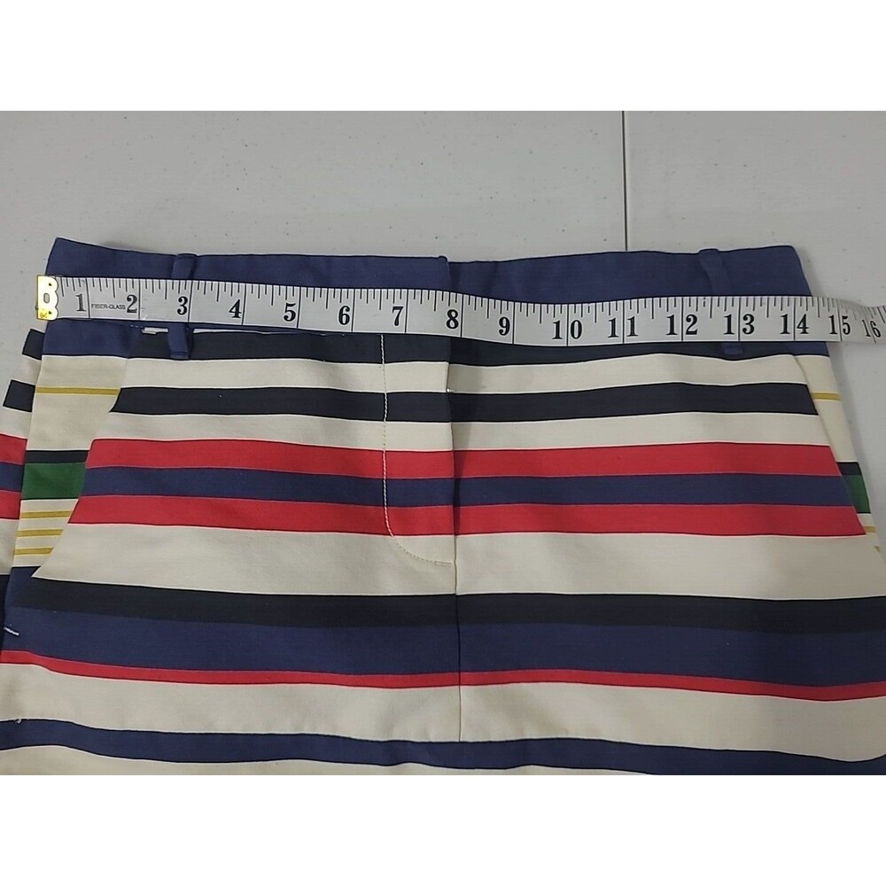 J Crew Mini Skirt Size 0 Multicolor Striped - Picture 8 of 11